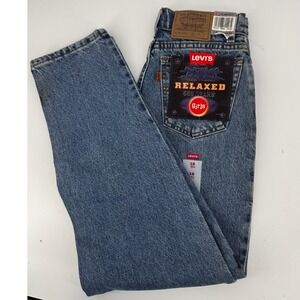 Vintage Levi's 550 Orange‎ Tab Relaxed Fit Jeans Womens Size 16 Regular Read
